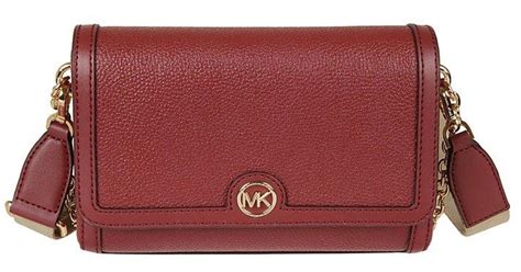 michael kors crossbody brown and red|Michael Kors extra small crossbody.